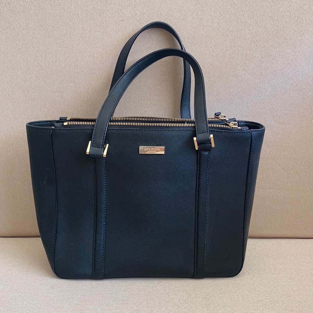 Black saffiano Kate Spade